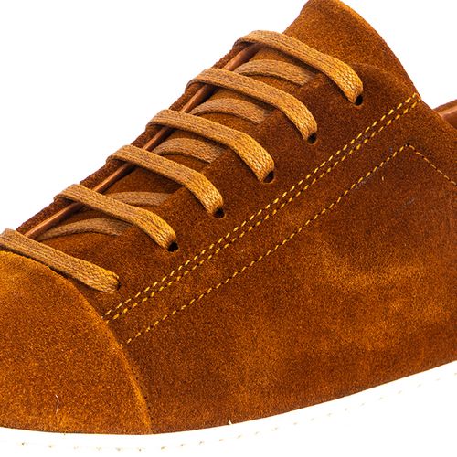 Baskets Basses En Cuir Daim 