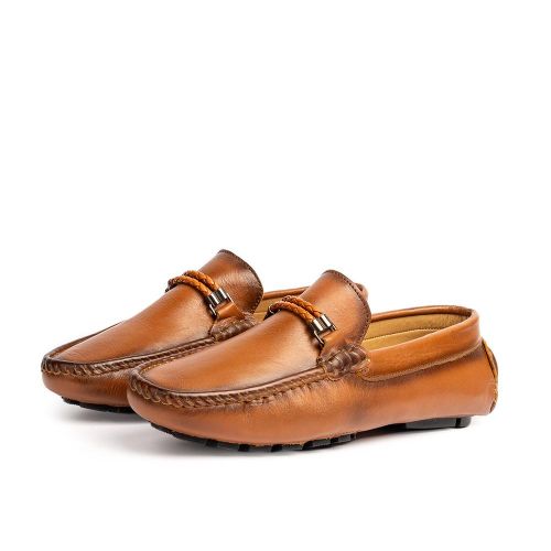 D’002 Mocassin En Cuir