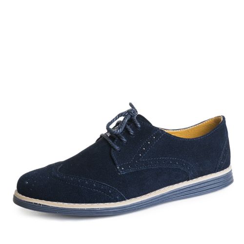 Chaussures Derby Brogue D'urbano En Cuir Daim thumbnail 1
