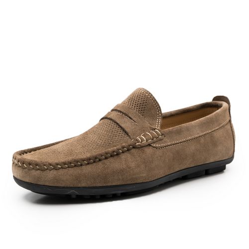 Mocassins En Cuir Daim