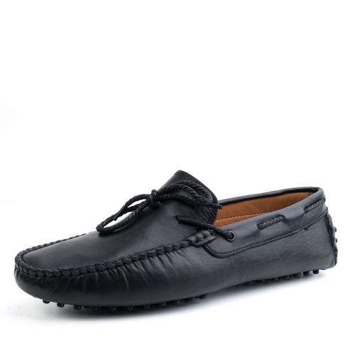 Mocassins En Cuir Avec Lacets