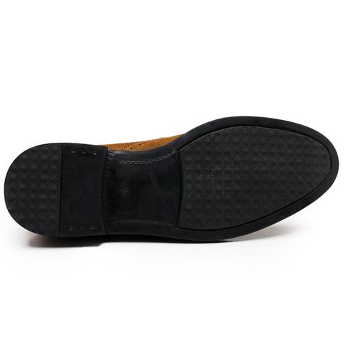 Mocassins Brogue En Cuir Daim Avec Glands
