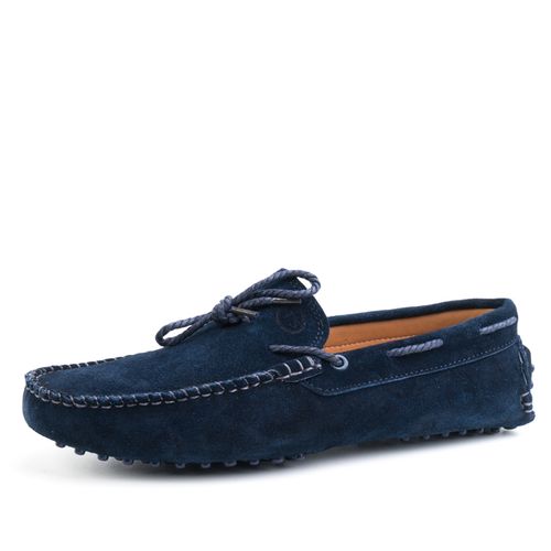 Mocassins En Cuir Daim Avec Lacets