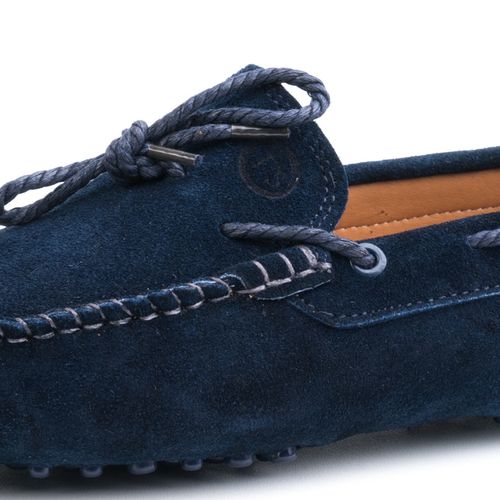 Mocassins En Cuir Daim Avec Lacets