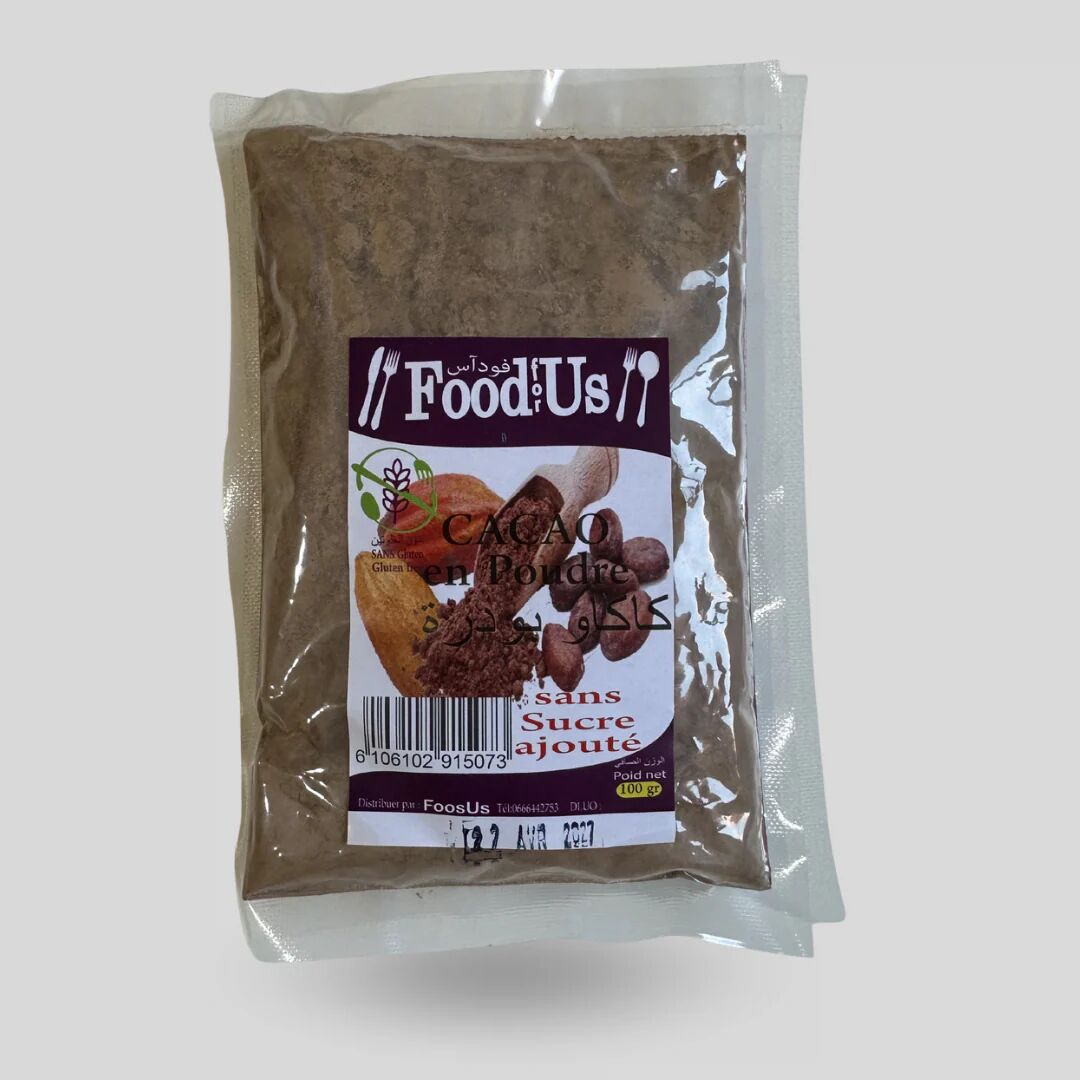 Cacao En Poudre Pur - Sans Gluten Et Sans Sucre Ajouté