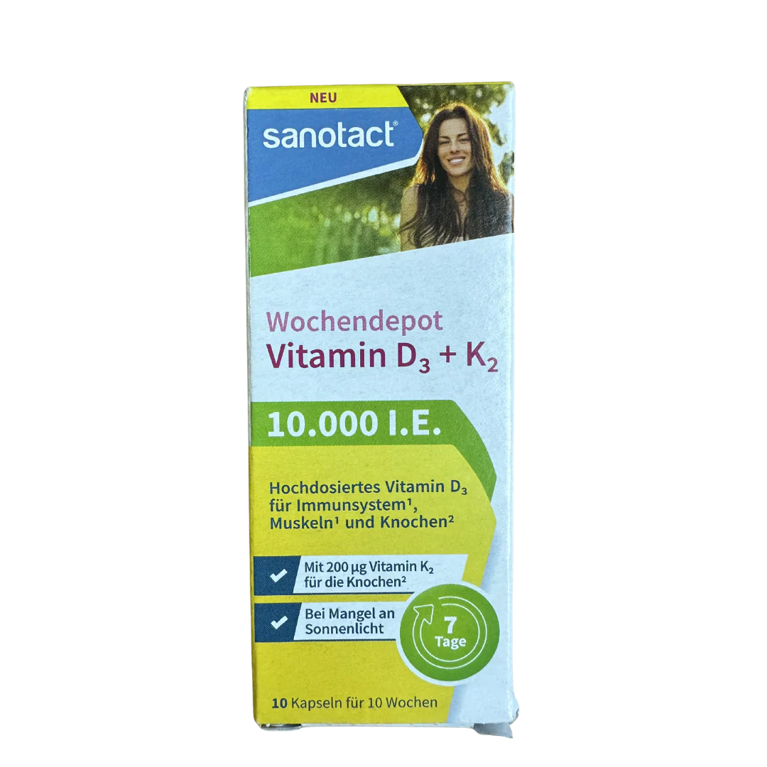 Vitamine D3 + K2 (10 000 Ui) - 10 Gélules Cure De 2 Mois Et Dem