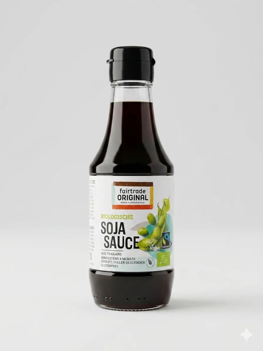 Sauce Soja Bio Fairtrade Original – Naturellement Fermentée – Sans Gluten & Vegan 