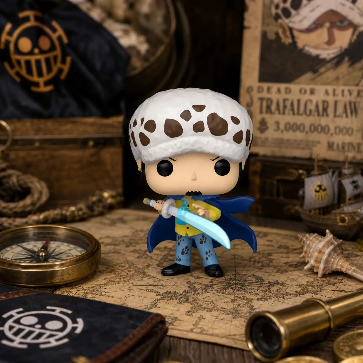 Figurine Pop One Piece Law Avec Blue Anesthesia Glow In The Dark thumbnail 1