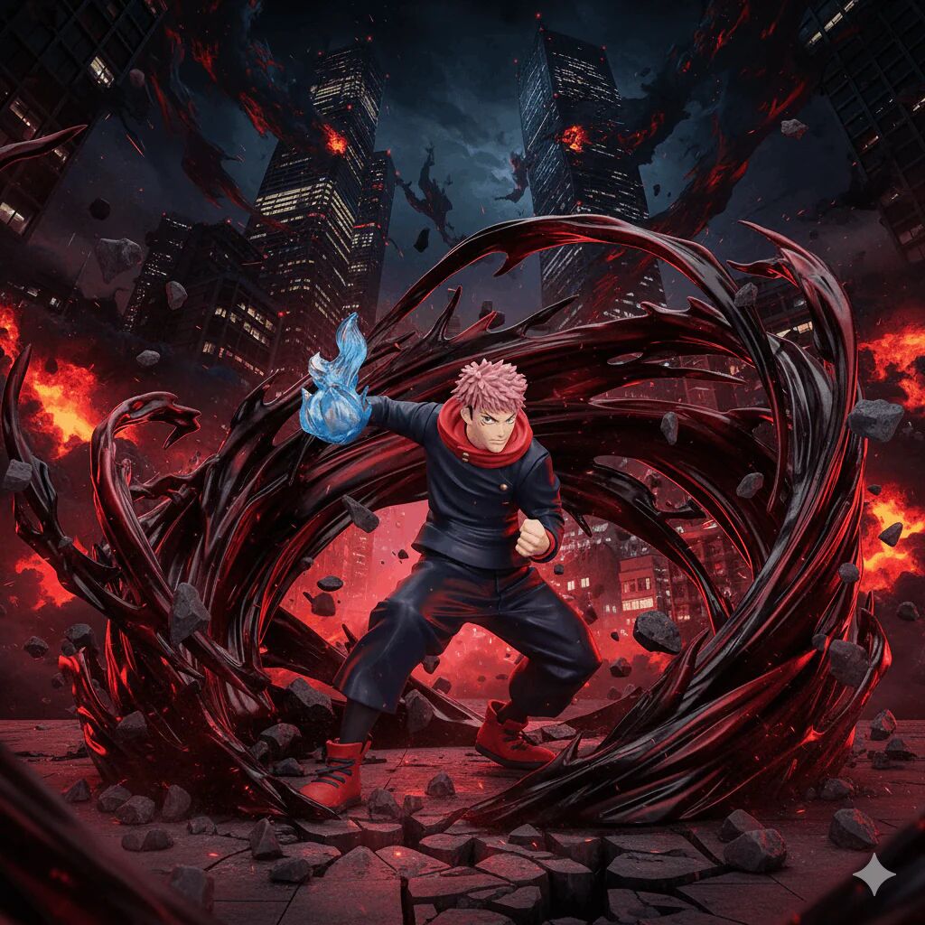 Figurine Jujutsu Kaisen Yuji Itadori Maximatic thumbnail 3