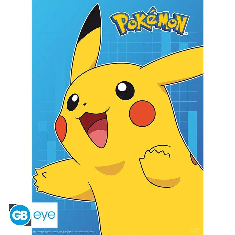 Set 2 Posters Pokemon Personnages Colorés