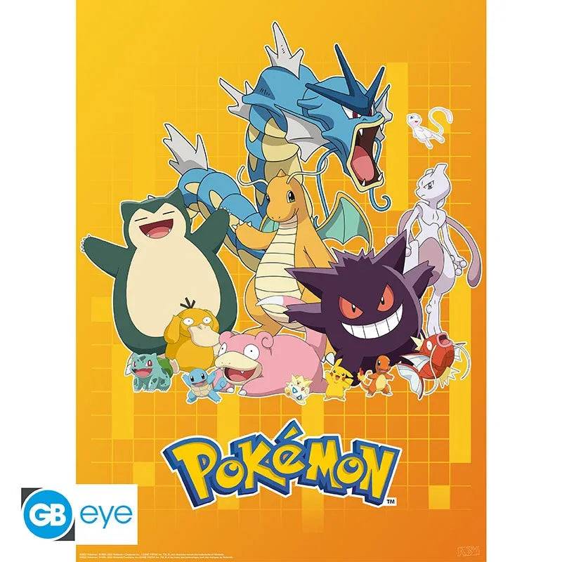 Set 2 Posters Pokemon Personnages Colorés thumbnail 4