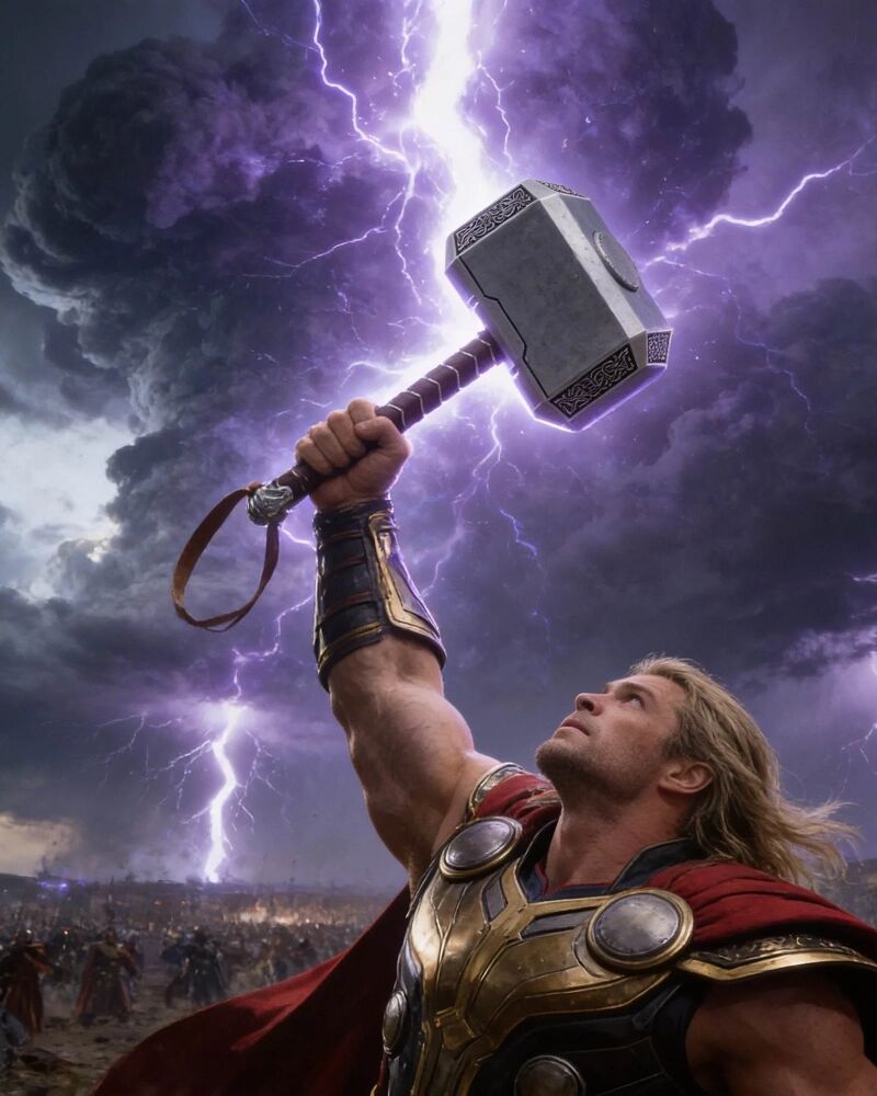 Réplique Marteau Metal Marvel Avengers Thor thumbnail 3