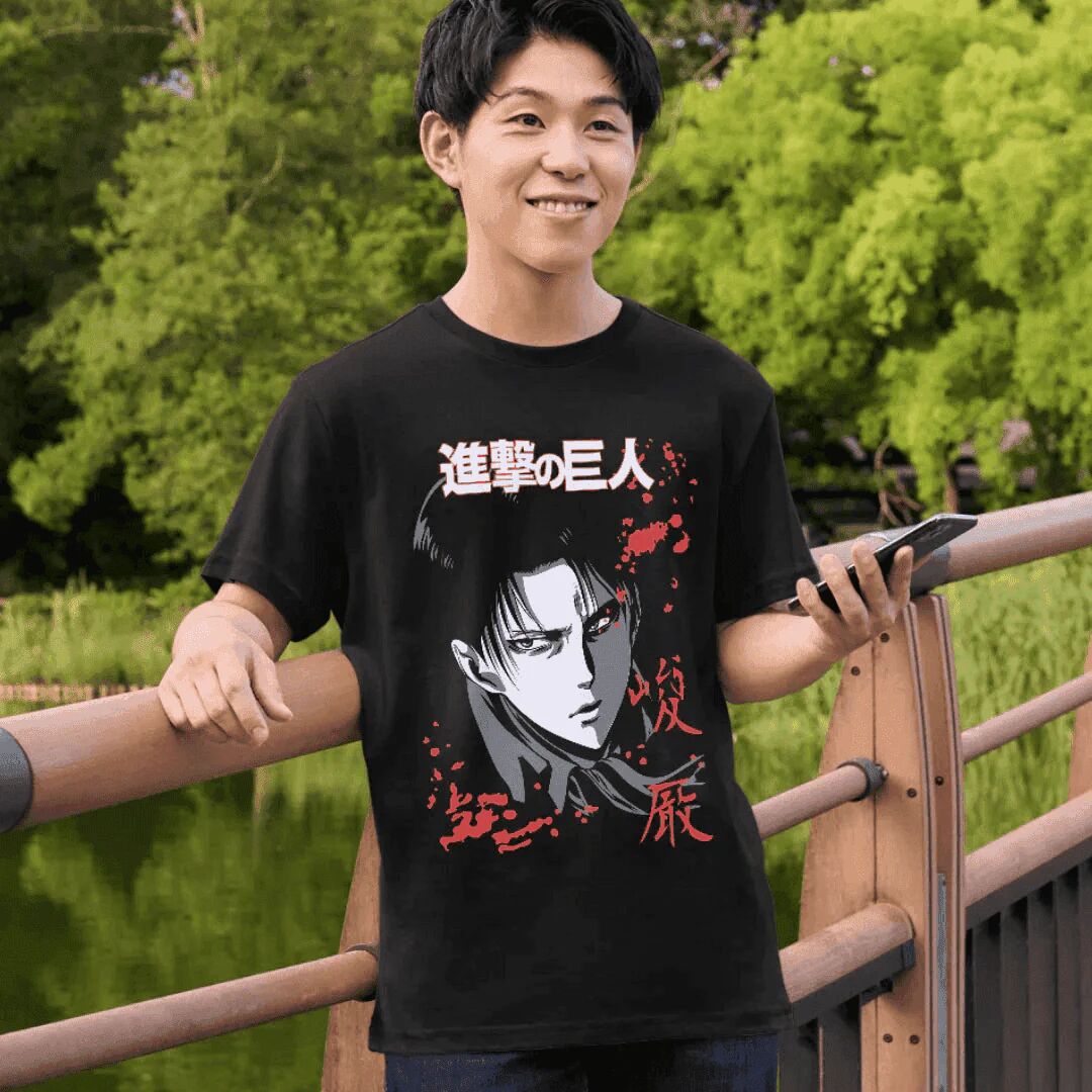 Tshirt Attack On Titan – Levi Ackerman thumbnail 3