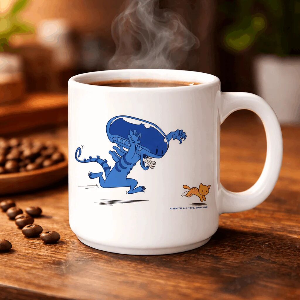 Mug Alien Cute Cat