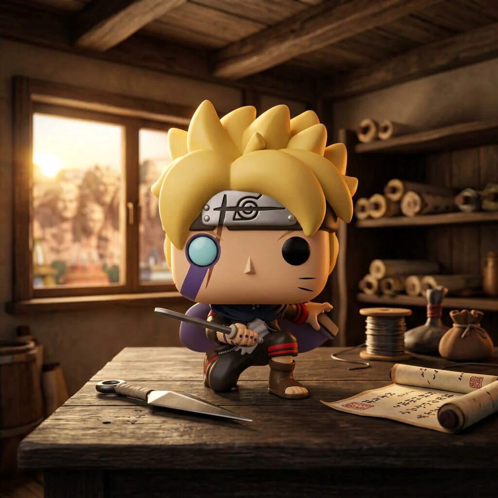 Figurine Pop Anime Boruto Uzumaki With Marks