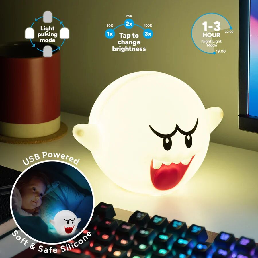 Lampe Nintendo Super Mario Boo Squishyglo thumbnail 3