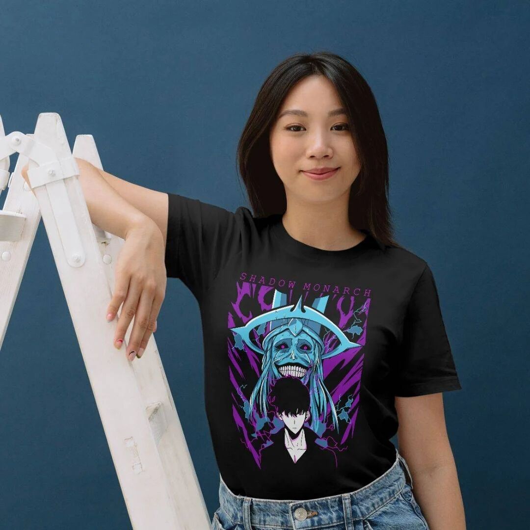 T-shirt Solo Leveling – Shadow Monarch thumbnail 2