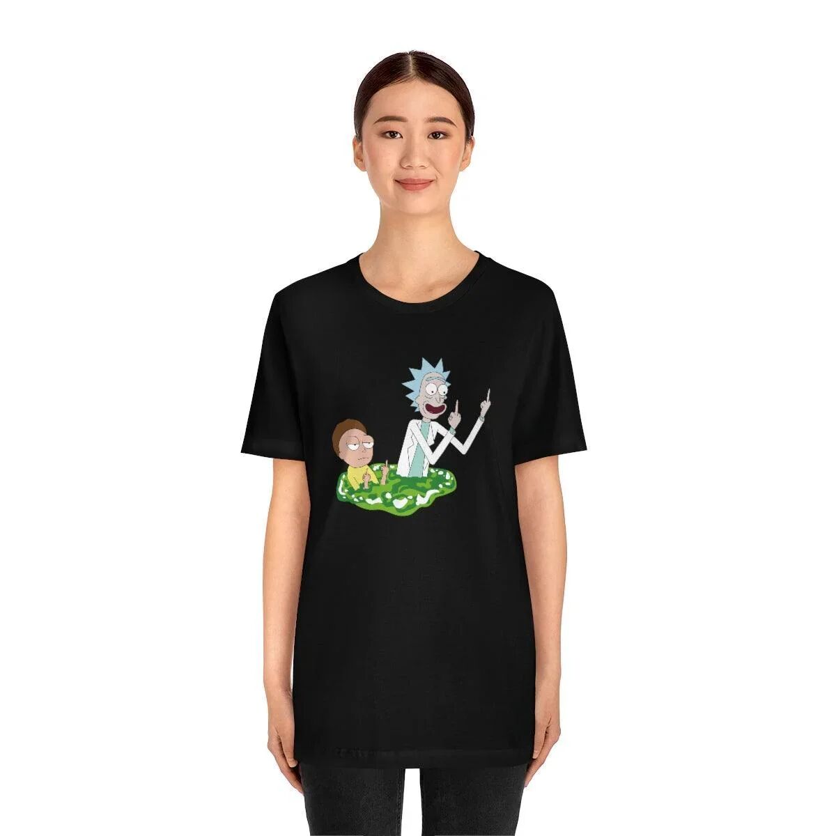 T-shirt Rick And Morty Double Fuck You ! thumbnail 3