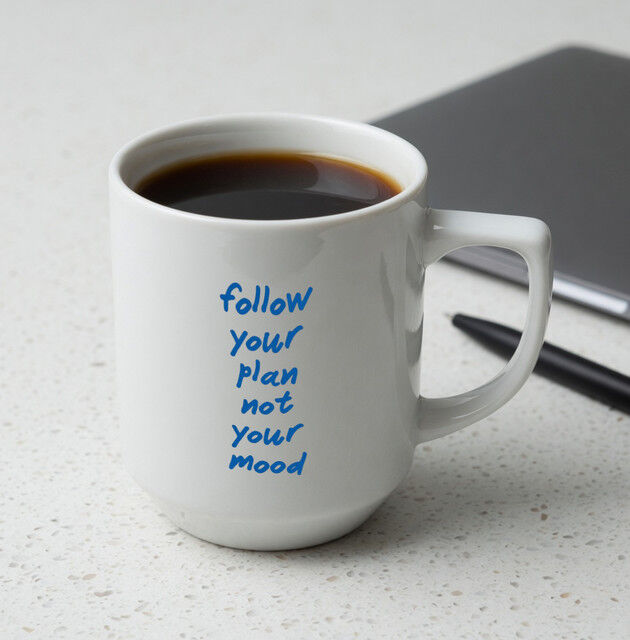 Mug Follow Your Plan Discipline