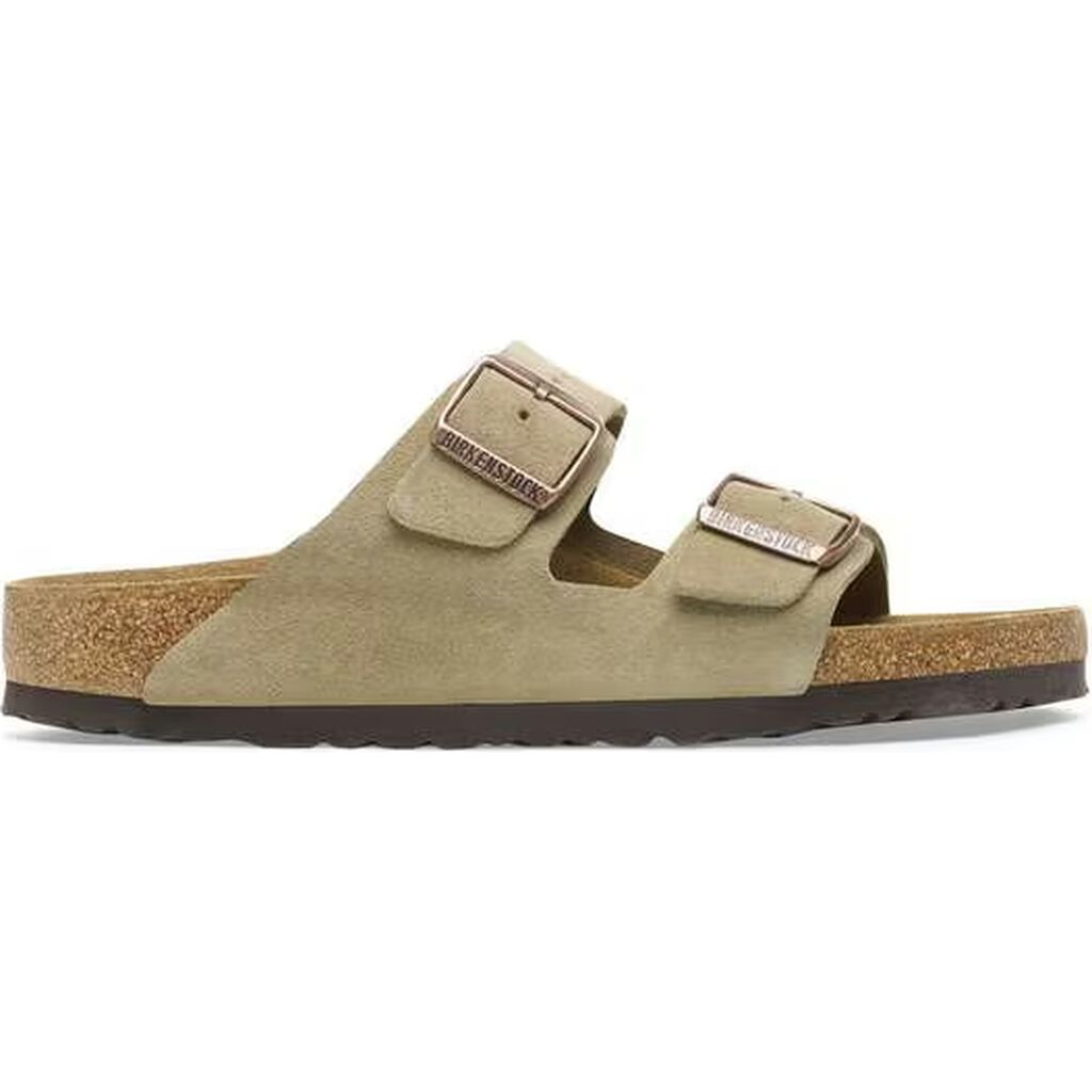 Arizona Suede Leather Taupe Narrow