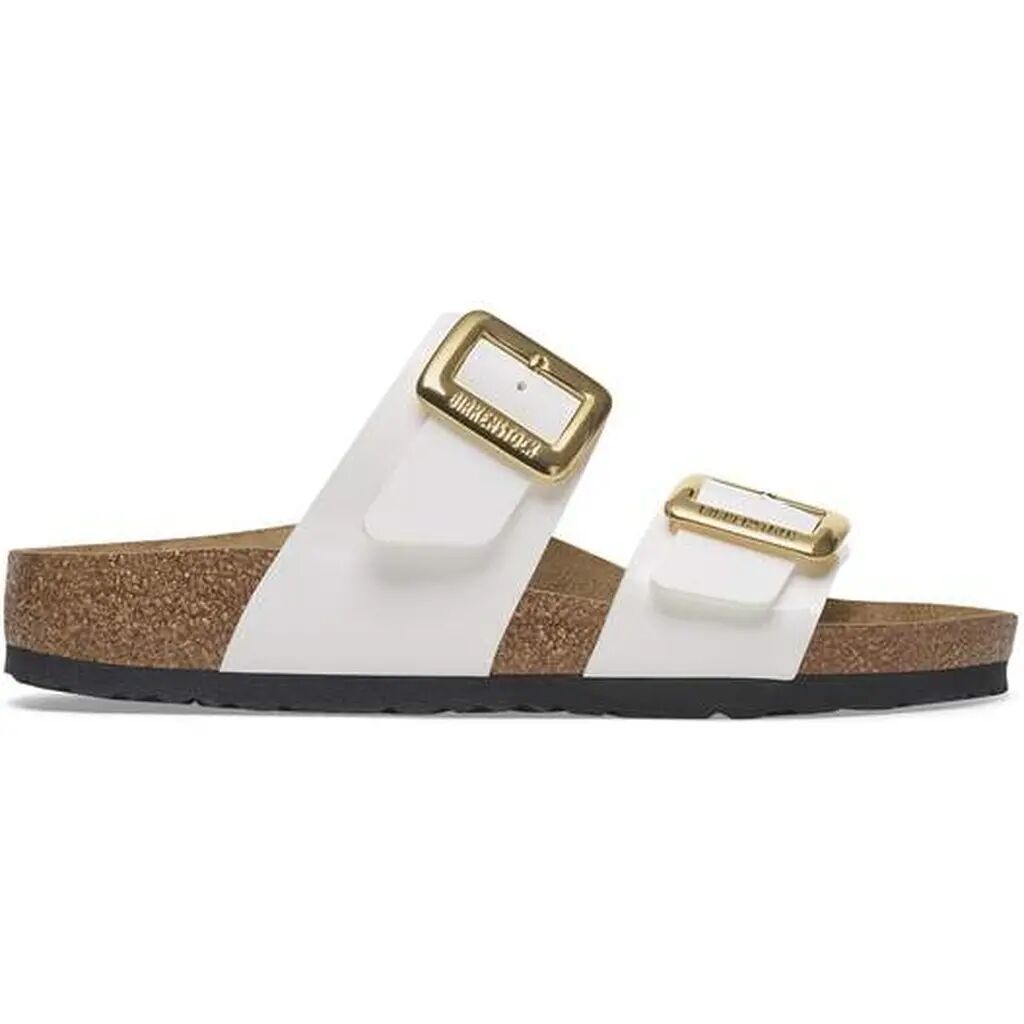 Sydney Cushion Buckle Birko-flor Patent White Narrow thumbnail 4