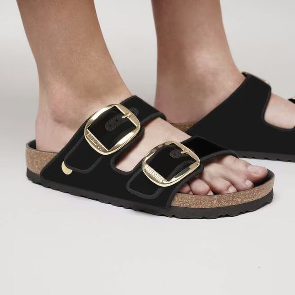 Arizona Big Buckle Textile Velvet Black Narrow thumbnail 7