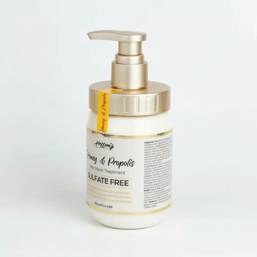Après-shampoing Miel & Propolis - Sans Sulfates - Hydratant - Tous Types De Cheveux
