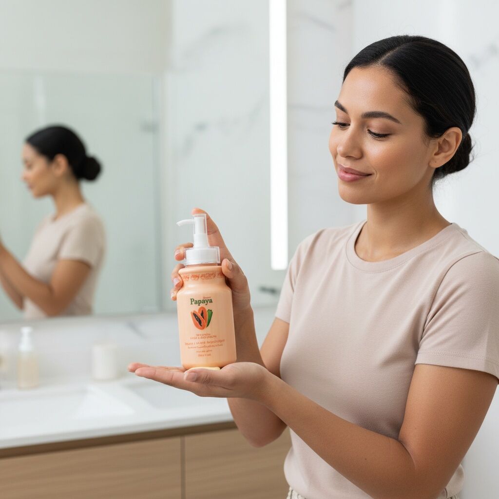 Lotion Éclaircissante - Papaye & Acide Glycolique - Hydratante - Pour Tous Types De Peau thumbnail 4