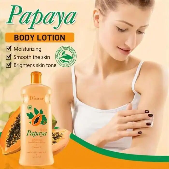 Lotion Pour Le Corps - Papaye - Hydratante - Éclaircissante - Non Gras