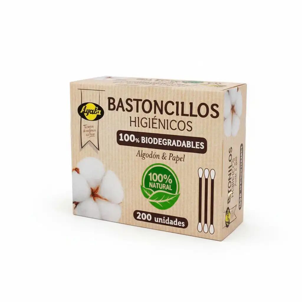 Cotons-tiges Biodégradables – 100 % Coton Naturel