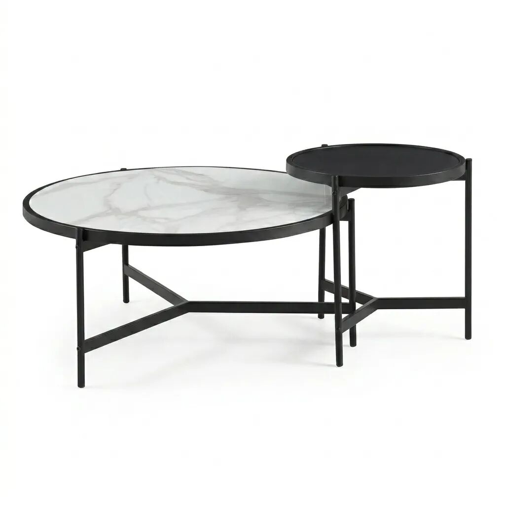 Arthur Set De 2 Tables Basses 90 / 50 Cm thumbnail 4