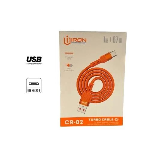 Câble Cr-02 Turbo | 67w Ultra-fast Charge | Usb Vers Micro-usb | 1m Fil Tissé