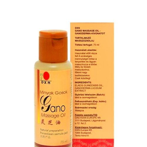 Huile De Massage Naturelle Gano À Lhuile De Palme & Ganoderma -100% Pure