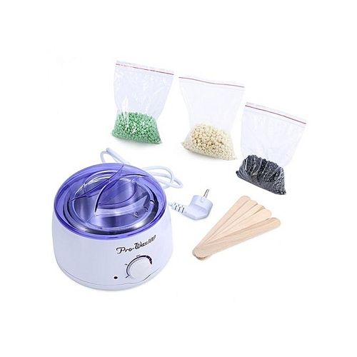  100 Machine Professionnel Chauffe-cire + 300g Cire + Spatules En Bois