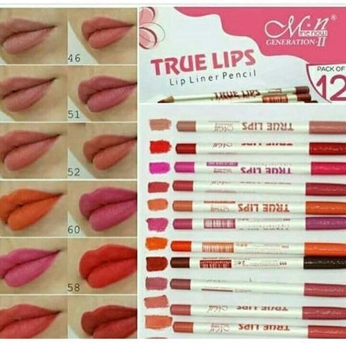 True Lips Pack 12 Crayon À Lèvres