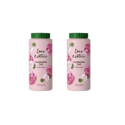 Lot De 2 Poudre De Talc Parfumée Floral Bloom, 100g*2