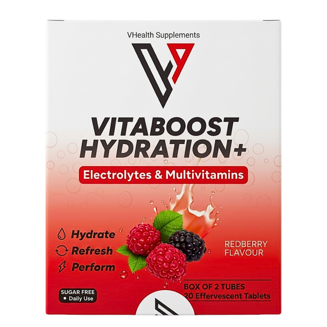 Vitaboost Hydration+ Redberry – 2 tubes multivitamines hydratation