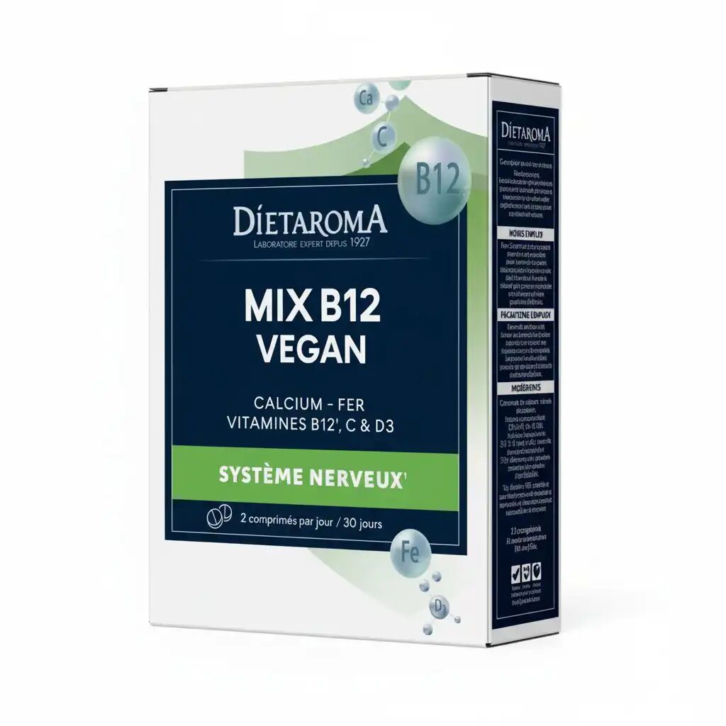 Complément Alimentaire De 60 Comprimés - Mix B12 Vegan 