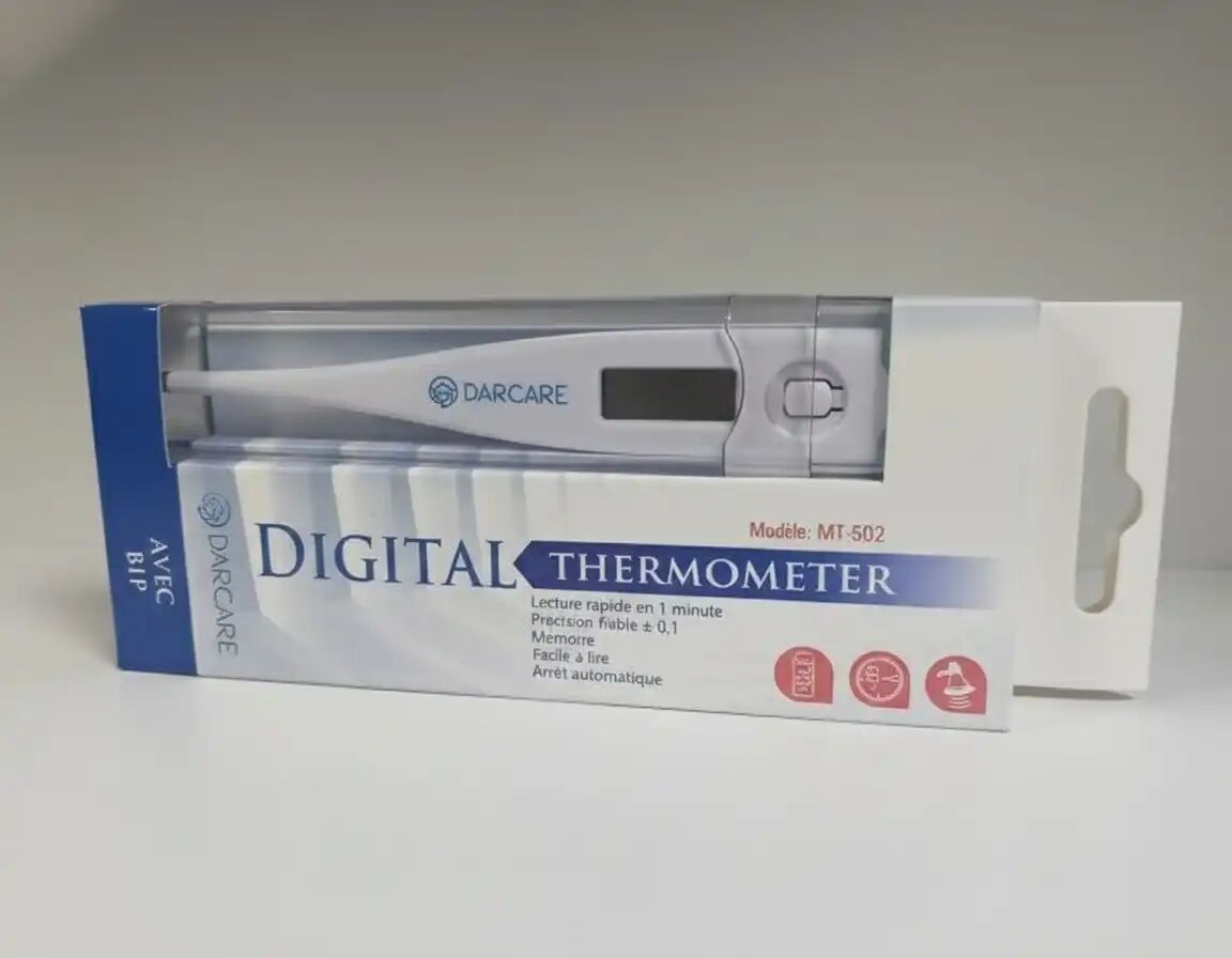 Thermomètre Digital Rigide Mesure Rapide Étanche Bip Sonore