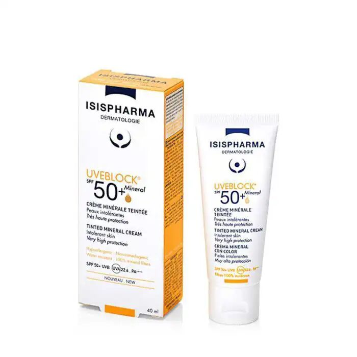 Uveblock Crème Solaire Spf50+ 100% Minérale Hypoallergénique Peaux Sensiblesa