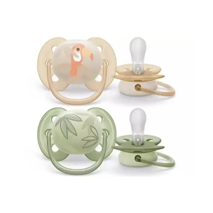Lot De 2 Sucette Ultra Soft Scf091/07 0-6 Mois