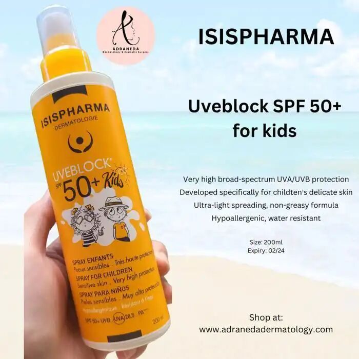 Spray Solaire Uveblock - Spf50+ - Hypoallergénique