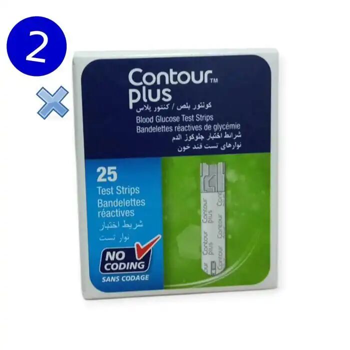 Bandelettes Contour Plus 25 Test Strip