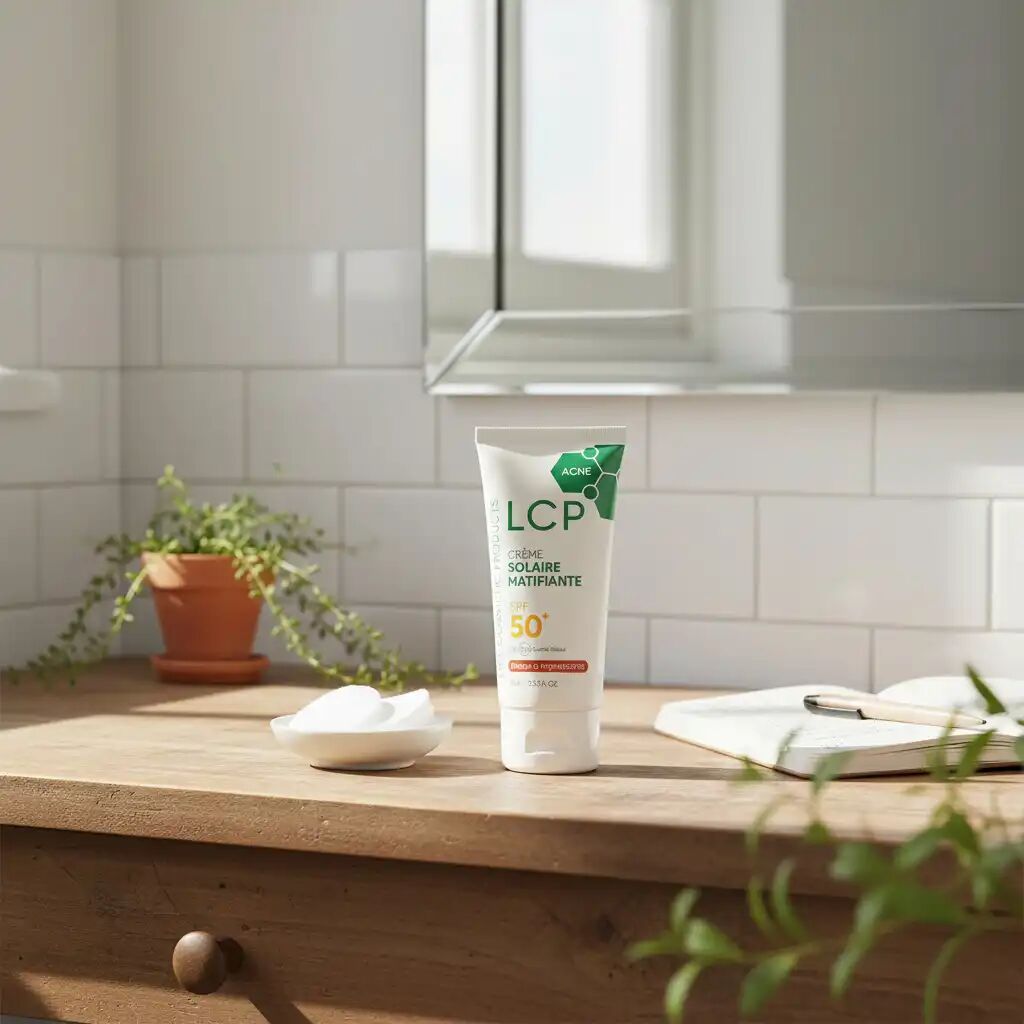 Acné Crème Solaire Matifiante Spf50+