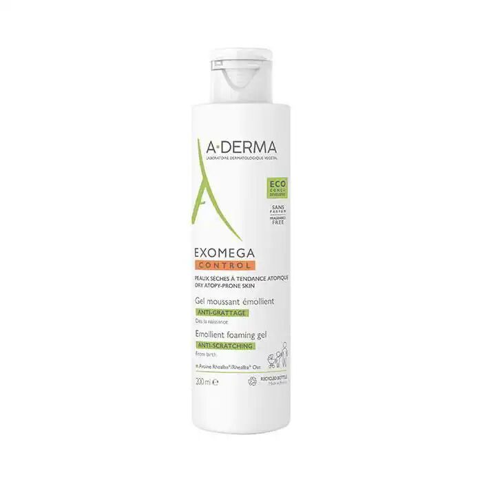 Exomega Control Gel Moussant Émollient Anti-grattage 