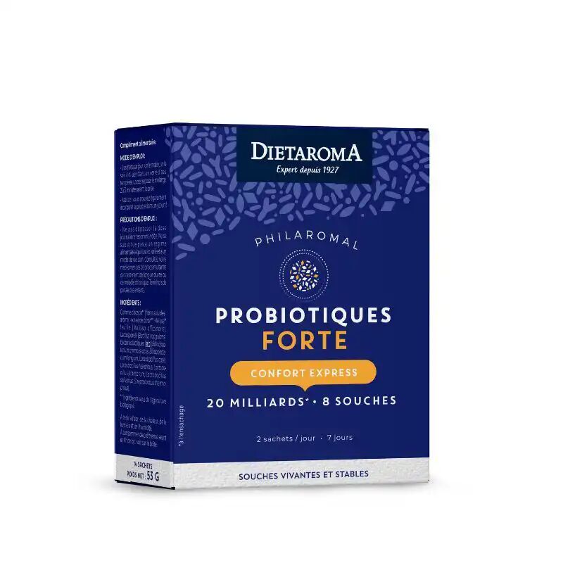Philaromal Forte Microbiotiques Bio – Confort Express Flore Intestinale – 20milliards - 08 Sachets