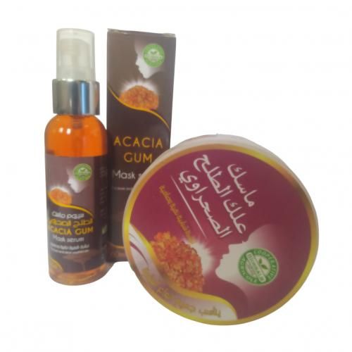 Pack Sérum Et Masque , Gomme D'acacia Naturelle Du Désert, Haute Qualité