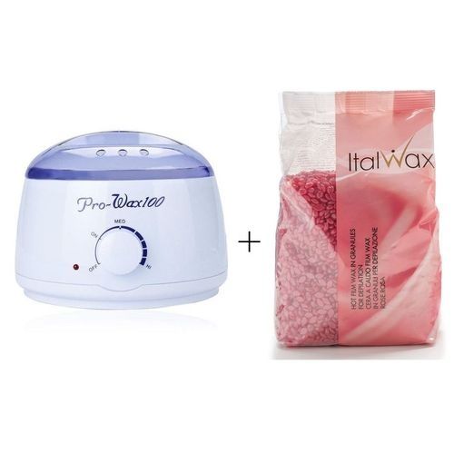 Machine Professionnel Chauffe Cire Pour Épilateur + Cire Italwax Rouge-1kg