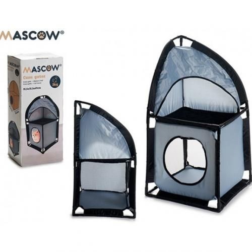 Maison Chat Jouet Chat Angle Gris 