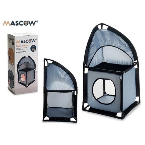 Maison Chat Jouet Chat Angle Gris 
